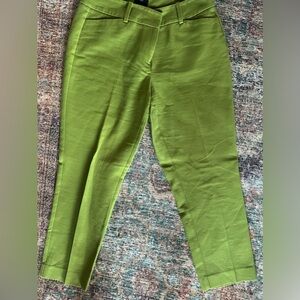 ANN TAYLOR - Olive Green Ankle Pants | Curvy Fit | Petite | 4P